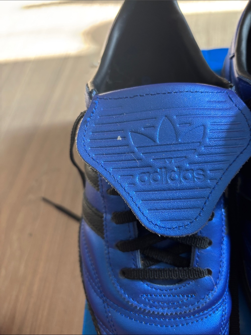 adidas Men’s Royal Blue Athletic Sneakers with Black Accents - Picture 2 of 4
